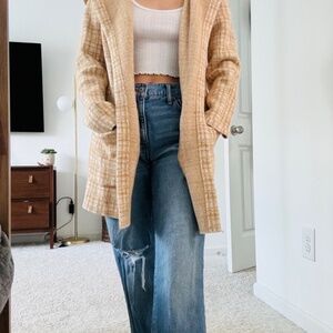 Cyrus Plaid Hooded Coat